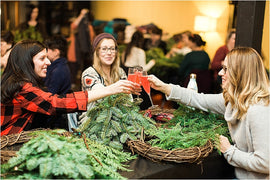 Holiday Wreath Workshops with Trinity's Florals