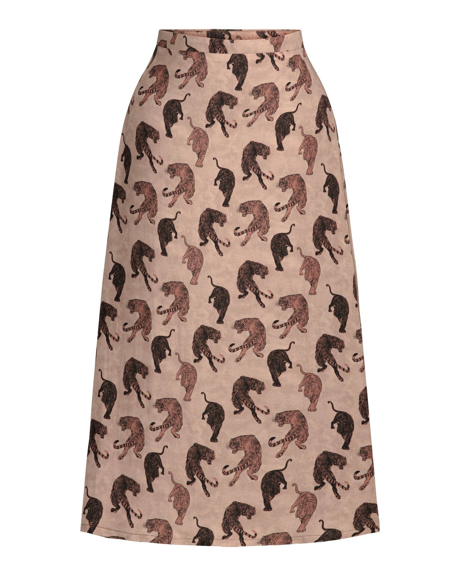 Hilary MacMillan - Tiger Print Midi Skirt