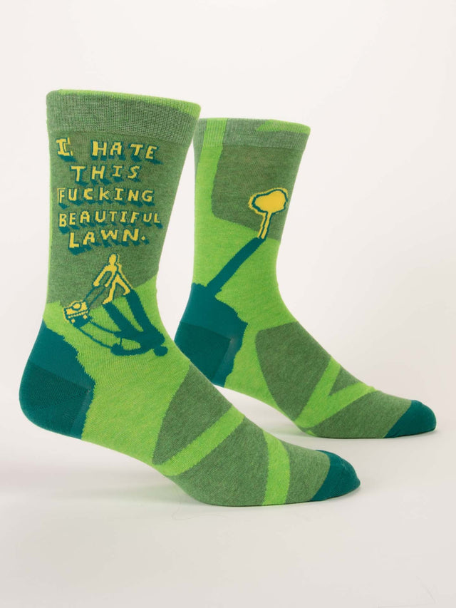 I Hate This Fucking Beautiful Lawn Crew Socks