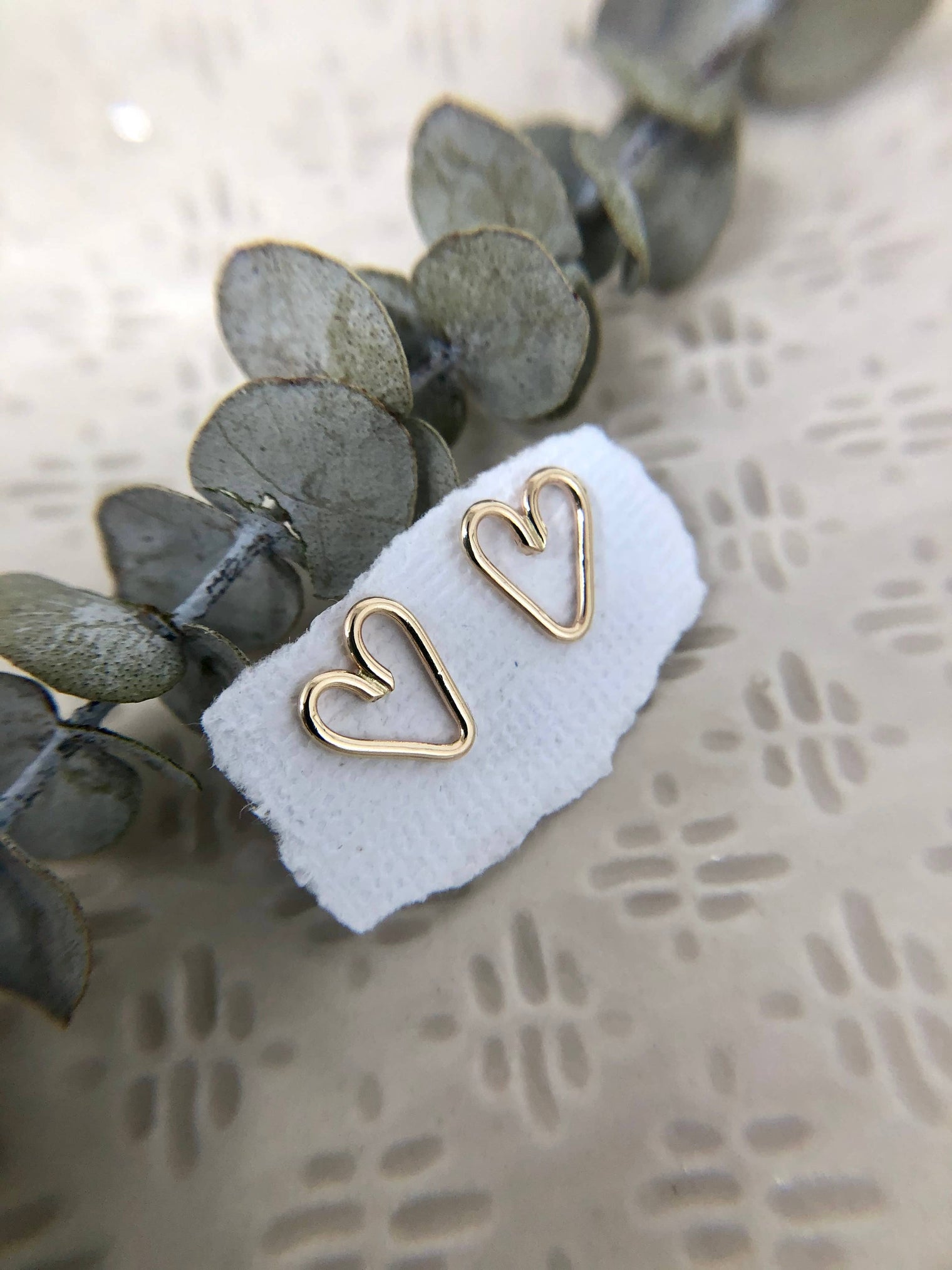 Open Fire Jewellery - Heart Studs
