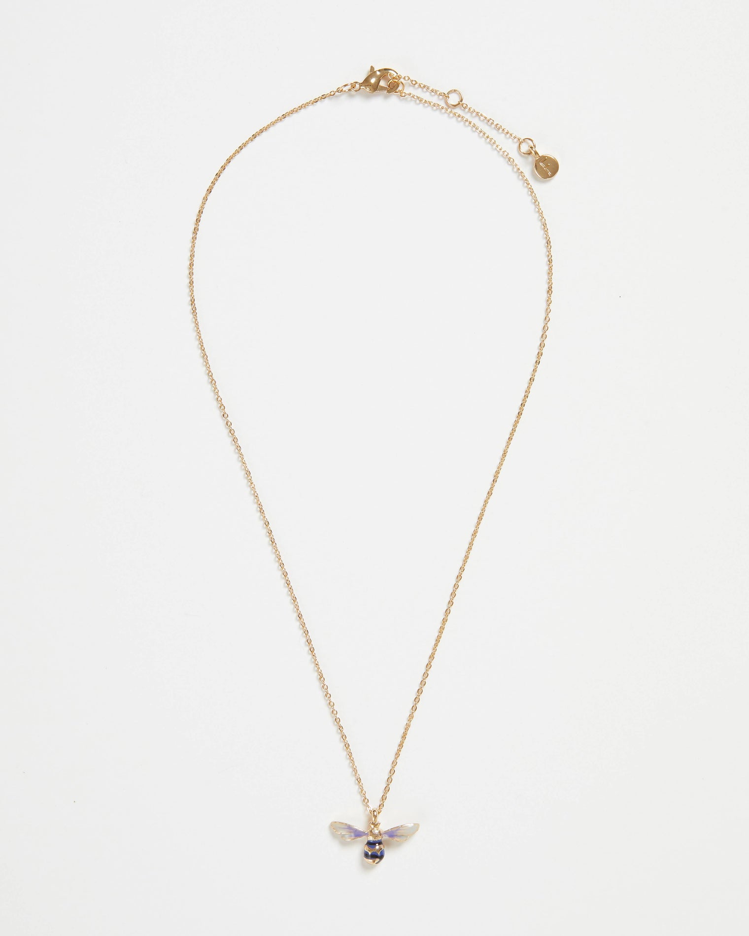 Fable England - Enamel Short Bee Necklace