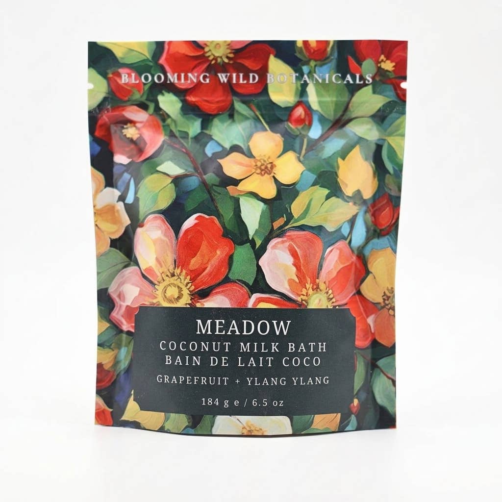 Blooming Wild Botanicals - Meadow Coconut Milk Bath Salt Sachet | Grapefruit + Ylang Yl