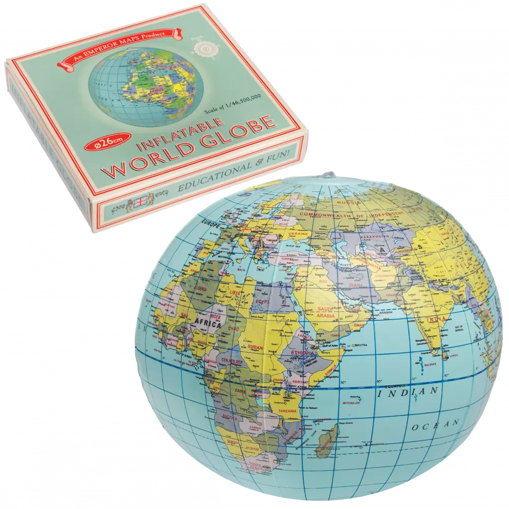 Inflatable World Globe - World Map