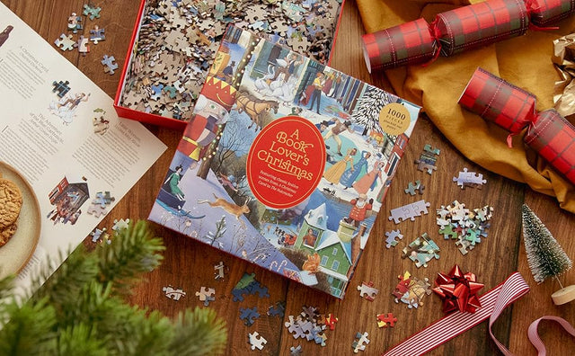 A Book Lover's Christmas 1000 Piece Puzzle