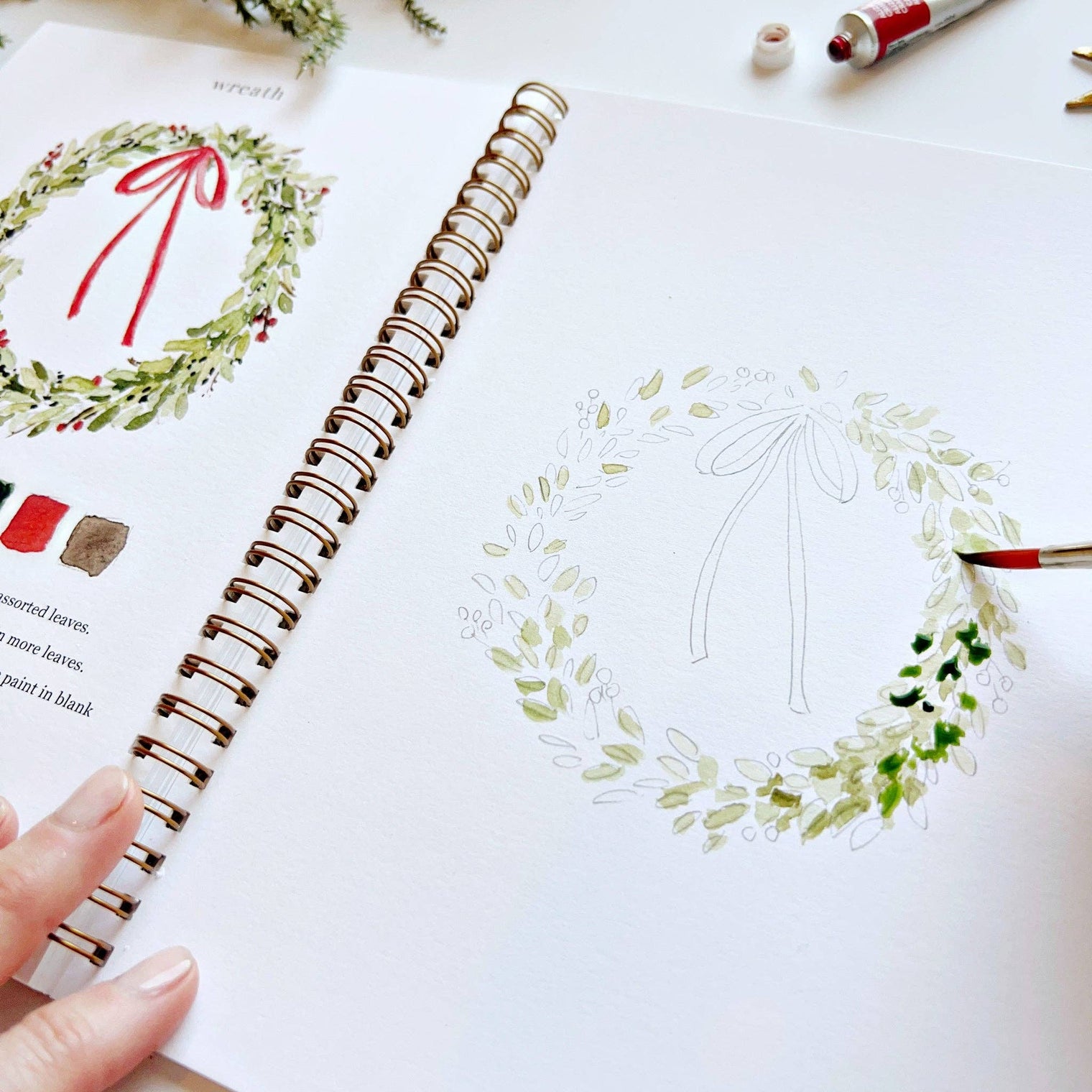 Christmas Watercolour Workbook