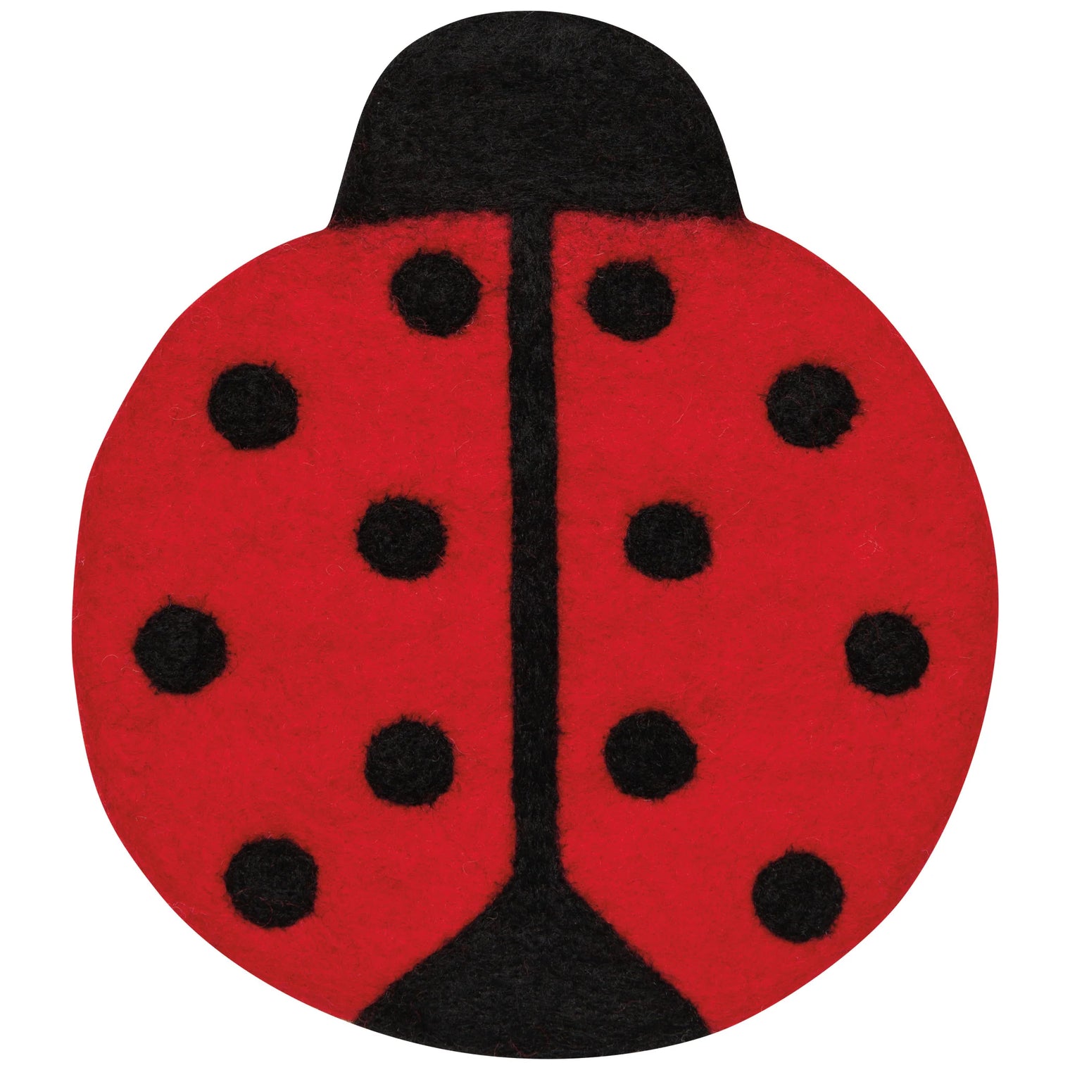 Ladybugs Felt Wool Trivet