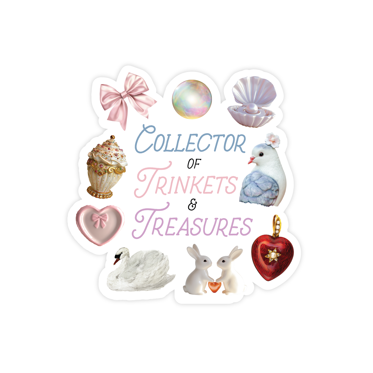 Pretty by Her - Collector of Trinkets & Treasures Sticker