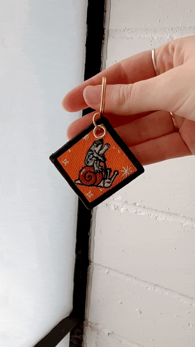 Stay Home Club - Lose My Shit - Embroidered Keychain