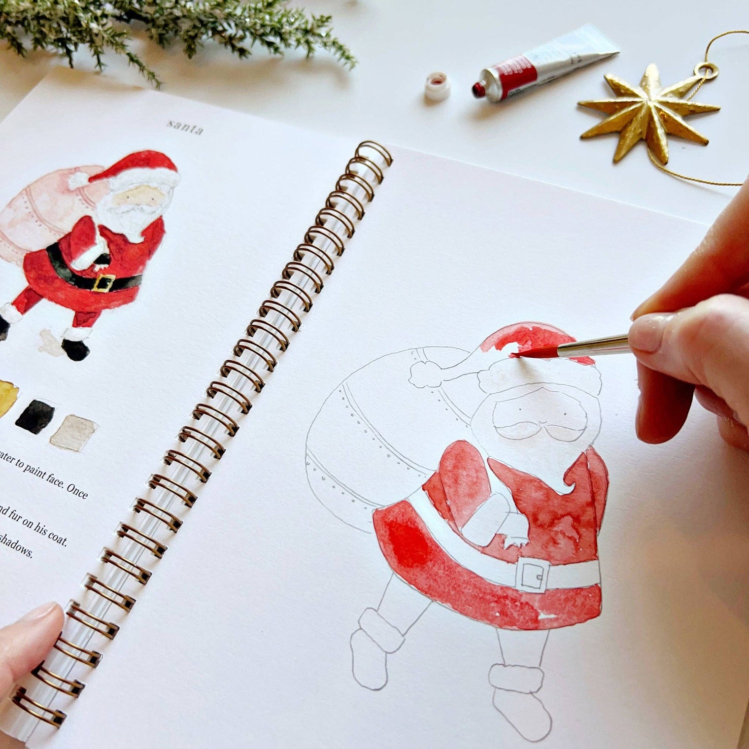 Christmas Watercolour Workbook
