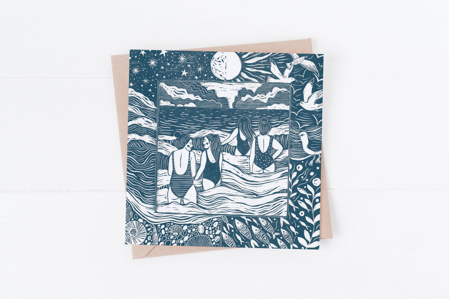 Prints by the Bay - Into the Waves Card
