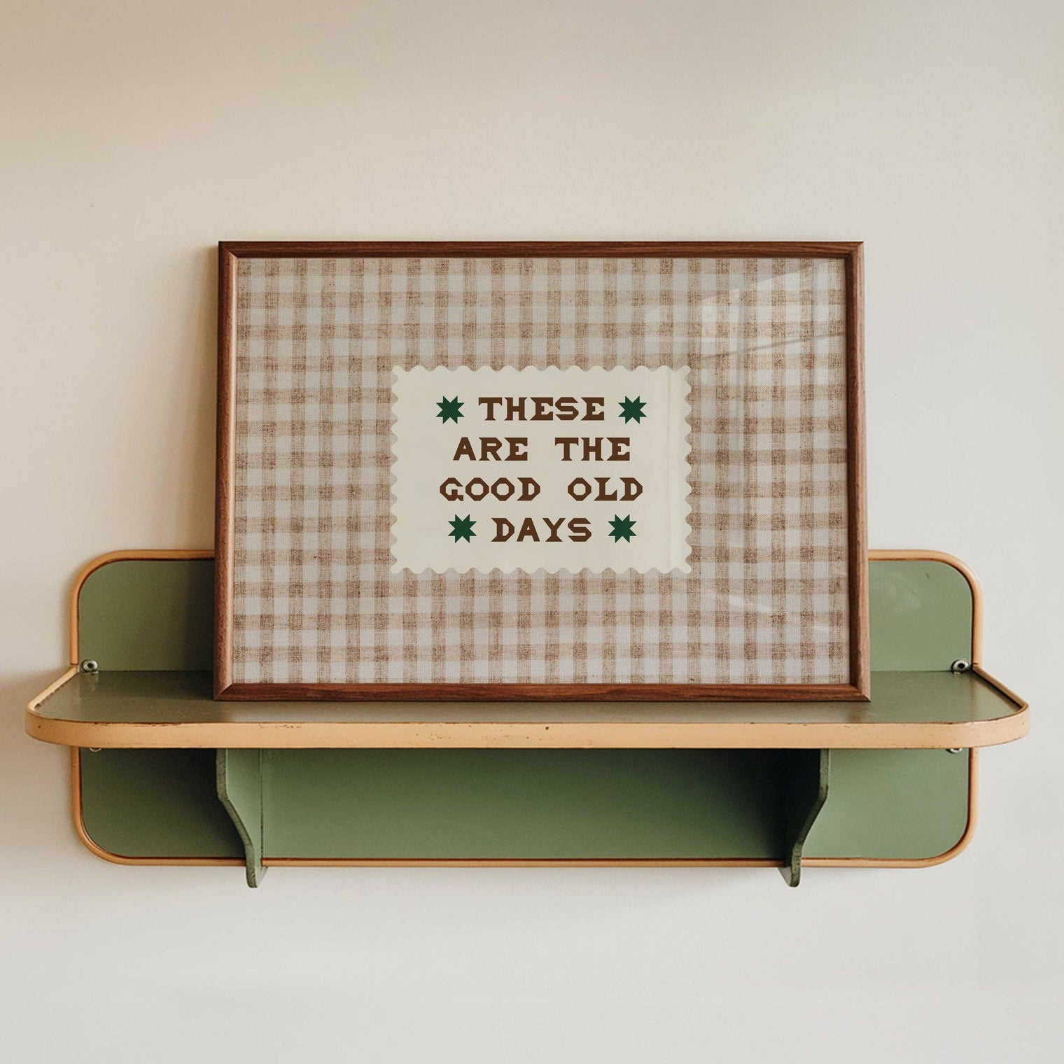 Lune Club - These Are The Good Old Days Check Print