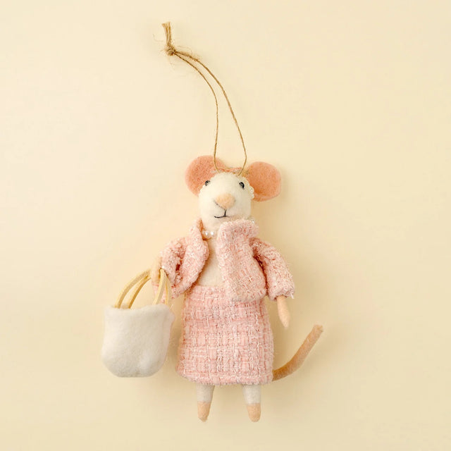 Holiday Felted Mouse Ornaments