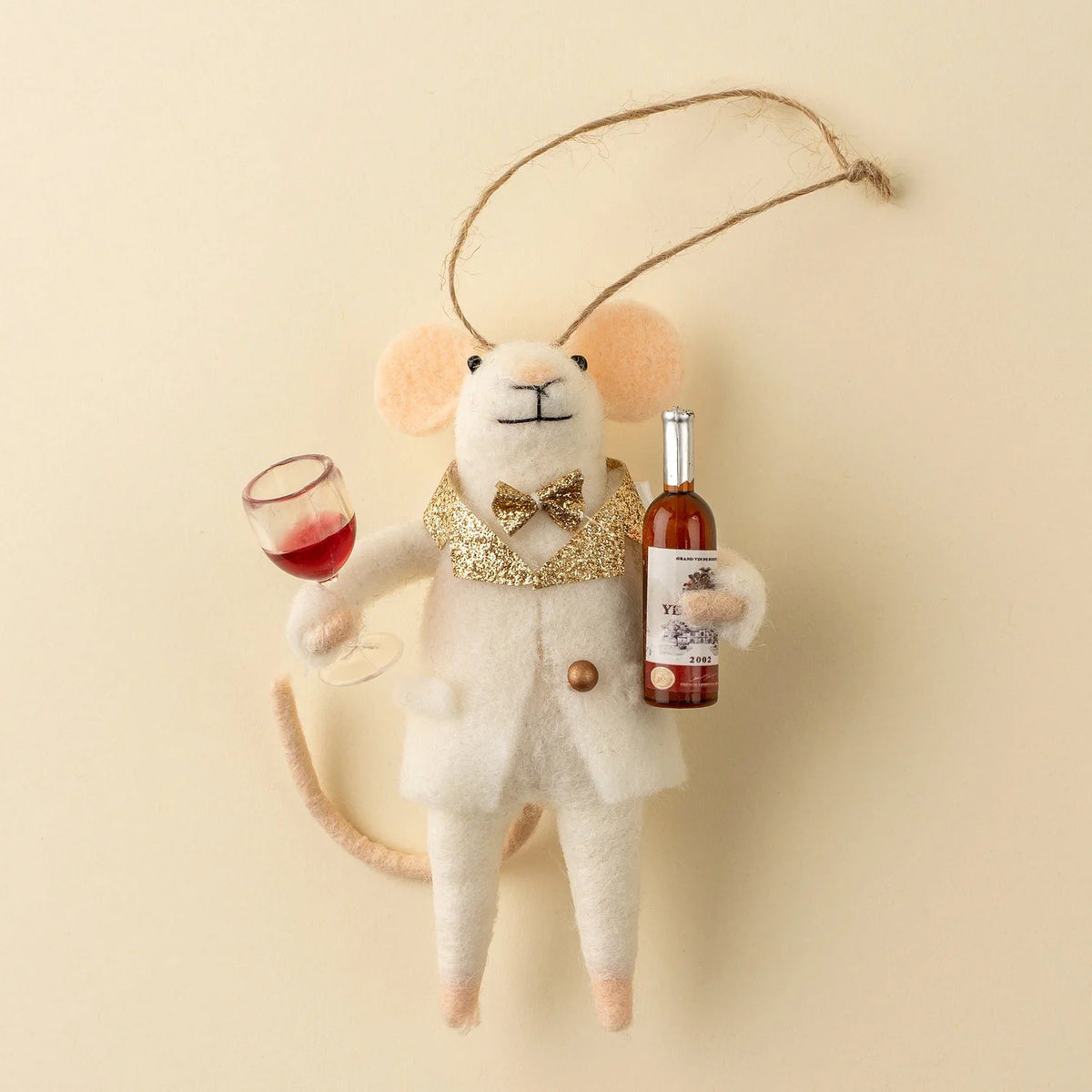 Holiday Felted Mouse Ornaments