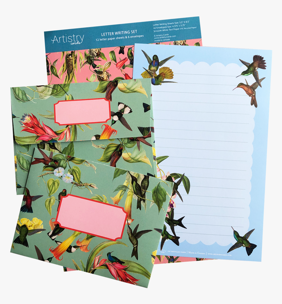 Artistry Cards - Vintage Hummingbird Letter Writing Set