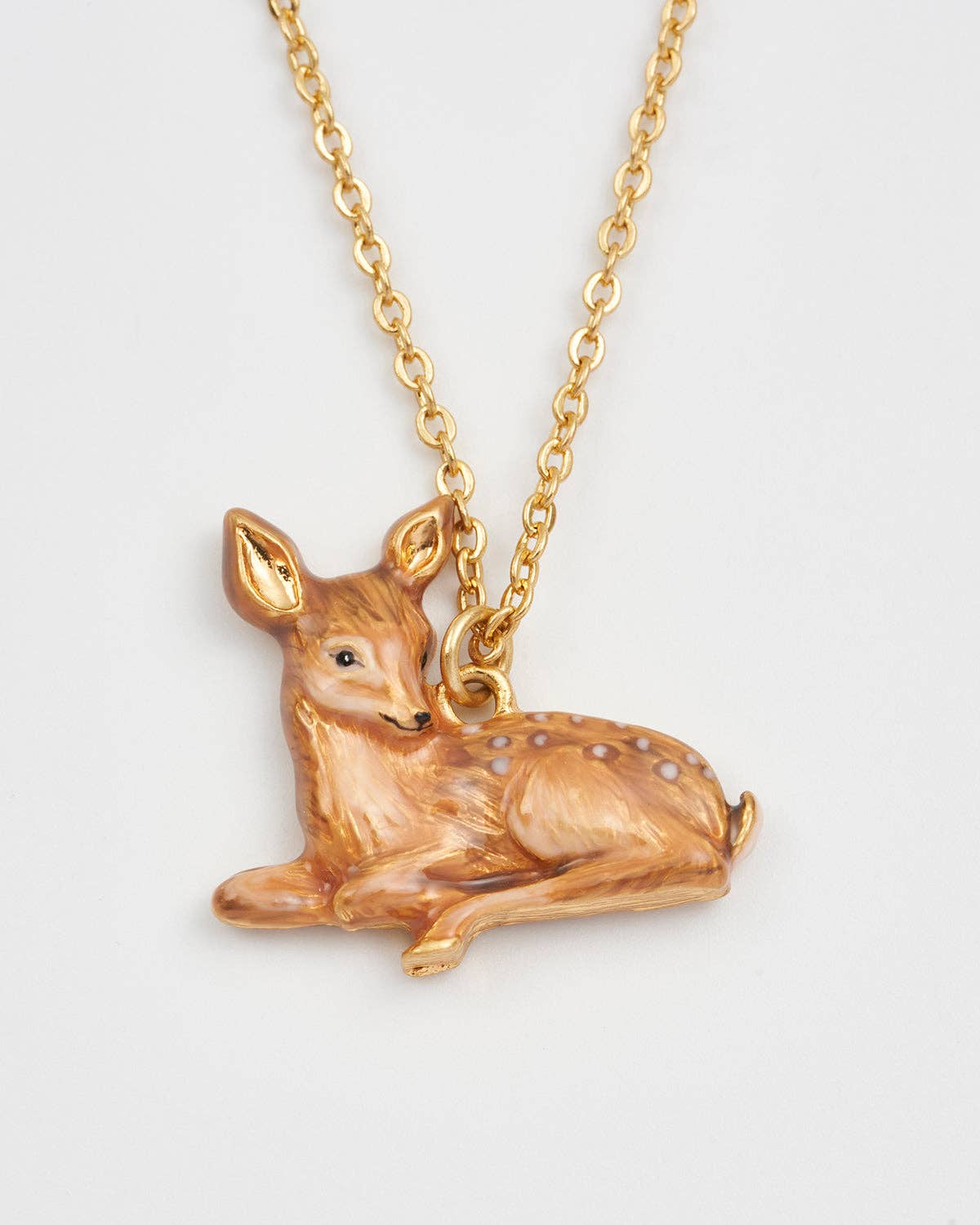 Fable England - Resting Fawn Gold Chain Necklace