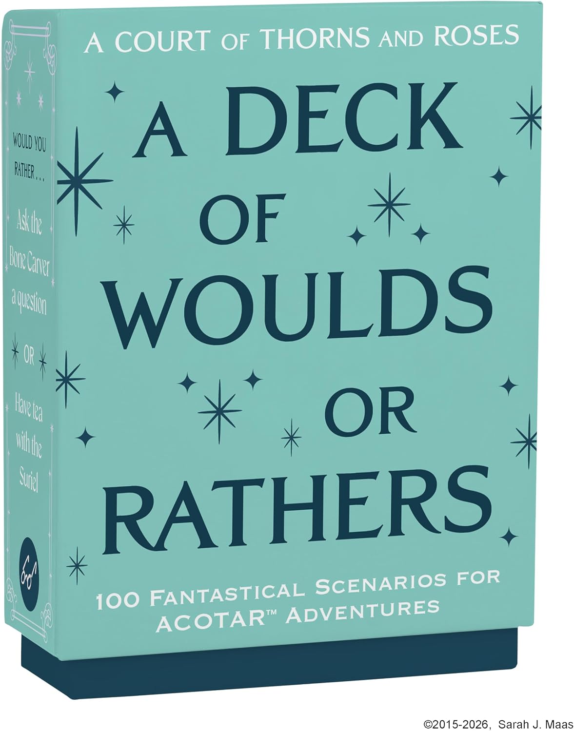 A Court of Thorns and Roses Official Deck: A Deck of Woulds or Rathers 100 Fantastical Scenarios for ACOTAR Adventures