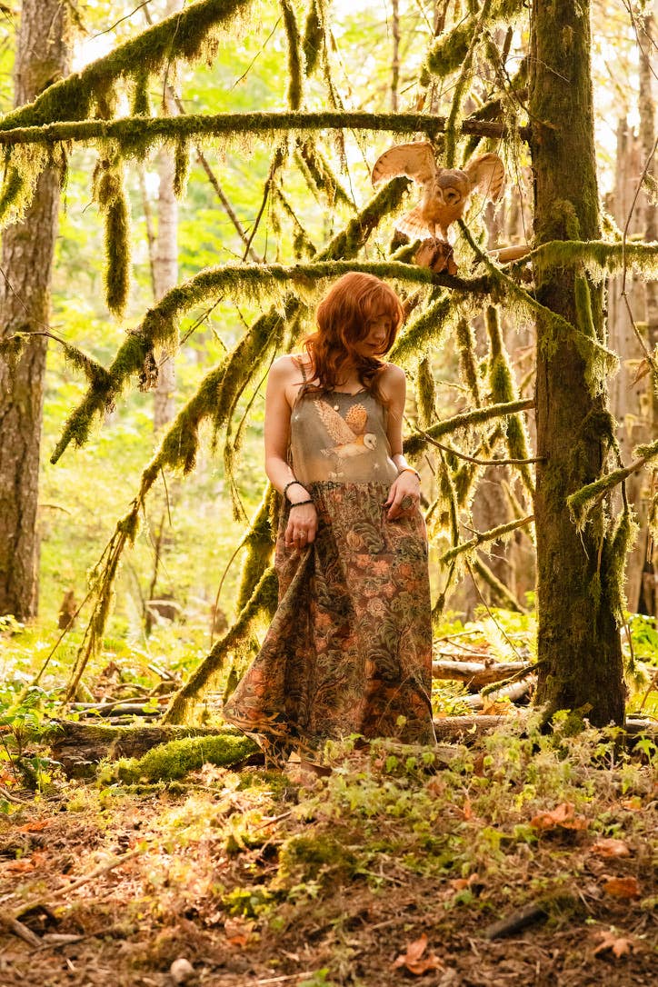 Market of Stars - Woodland Wisdom Bohéme Maxi Slip Dress