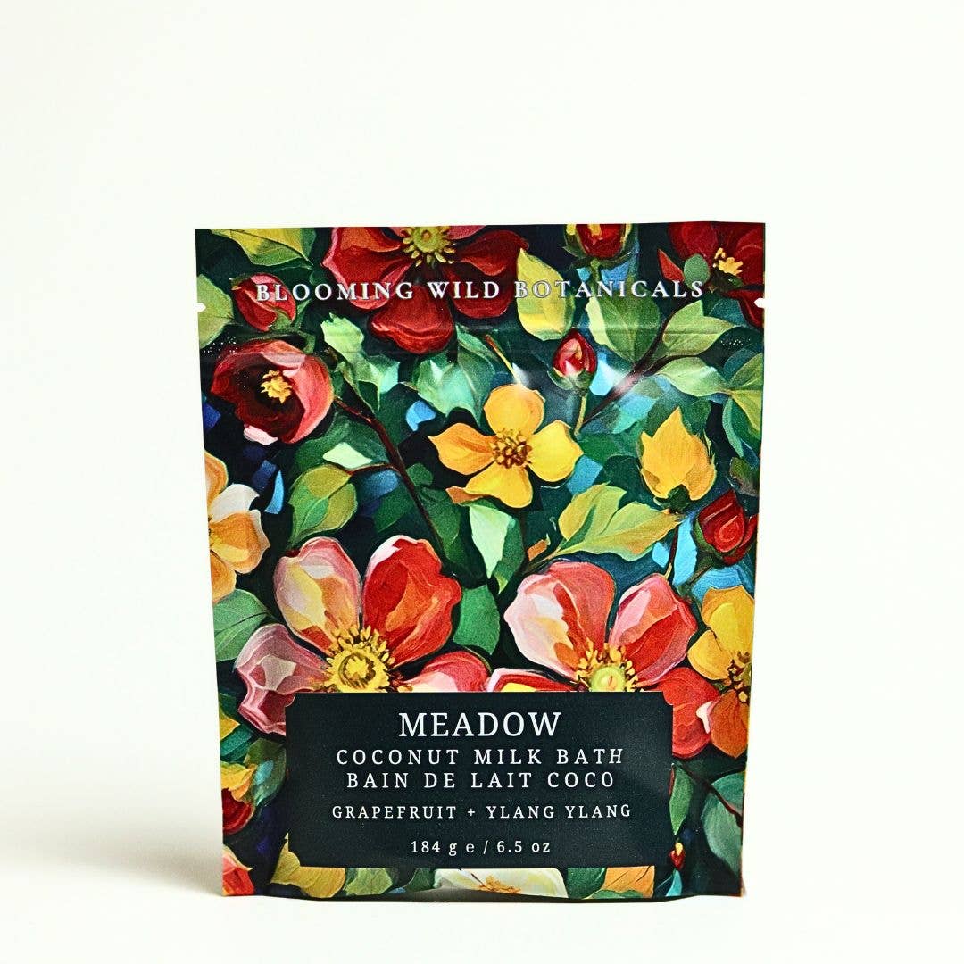 Blooming Wild Botanicals - Meadow Coconut Milk Bath Salt Sachet | Grapefruit + Ylang Yl