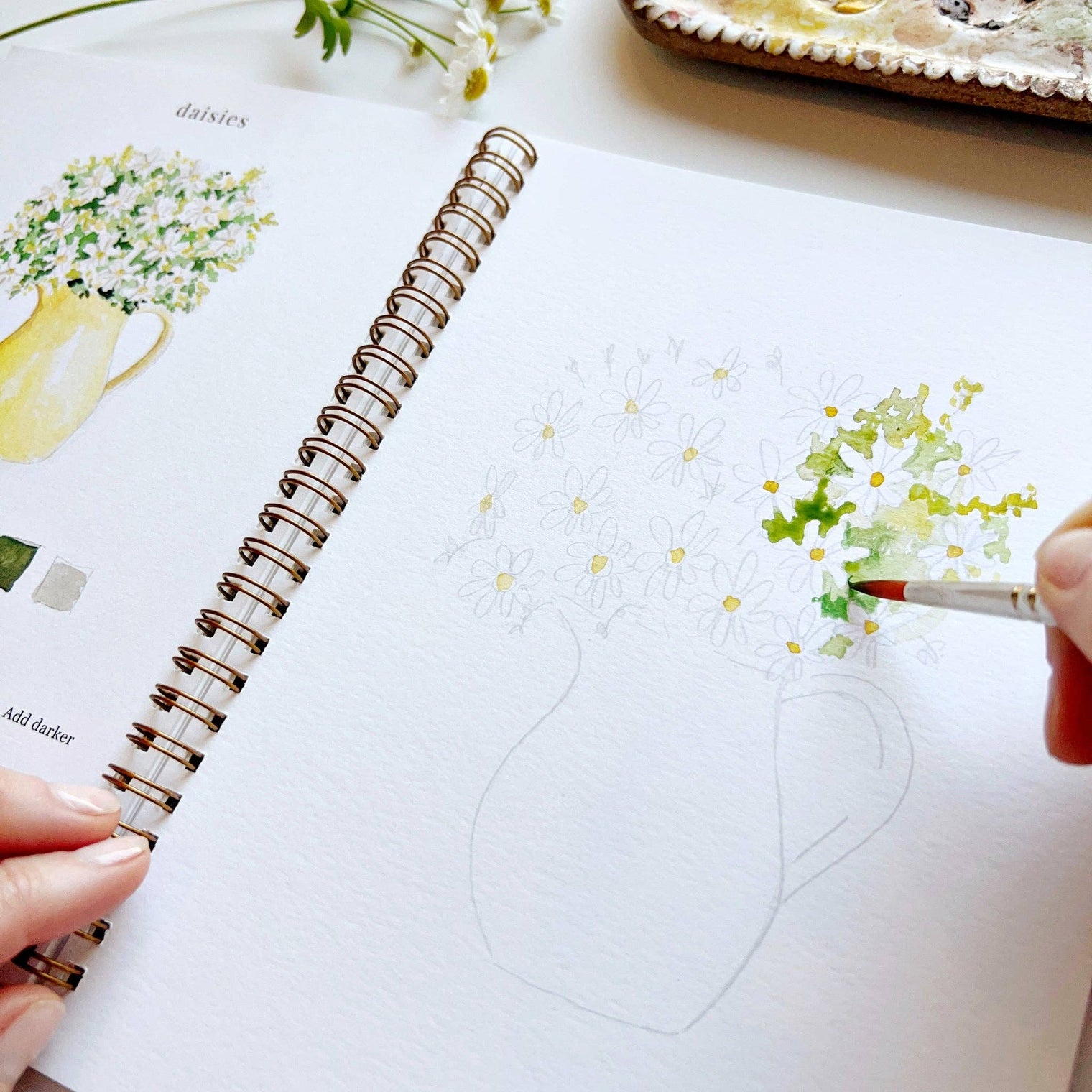 Flowers Watercolour Workbook
