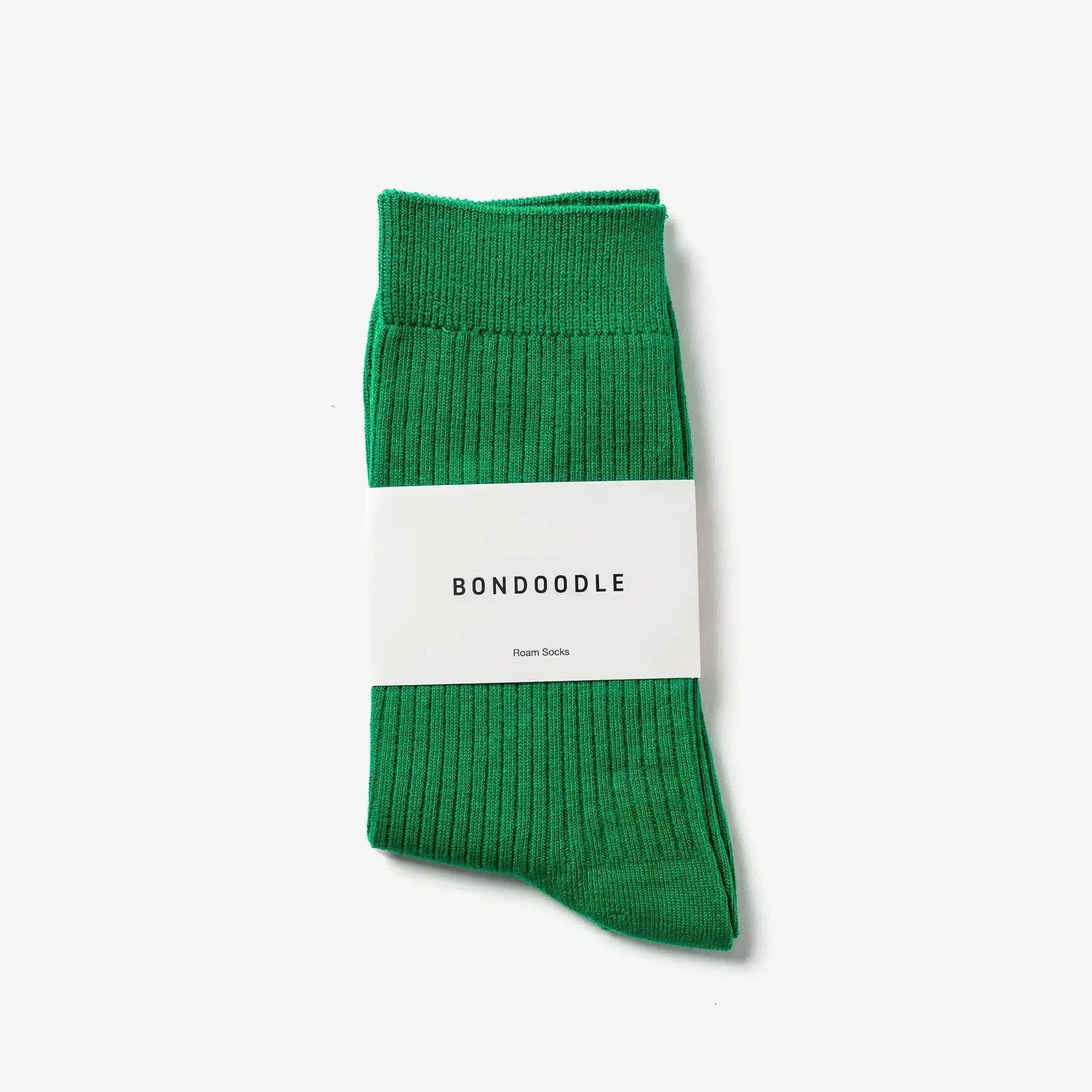 Bondoodle - Everyday Cotton Crew Socks in Trampoline Green