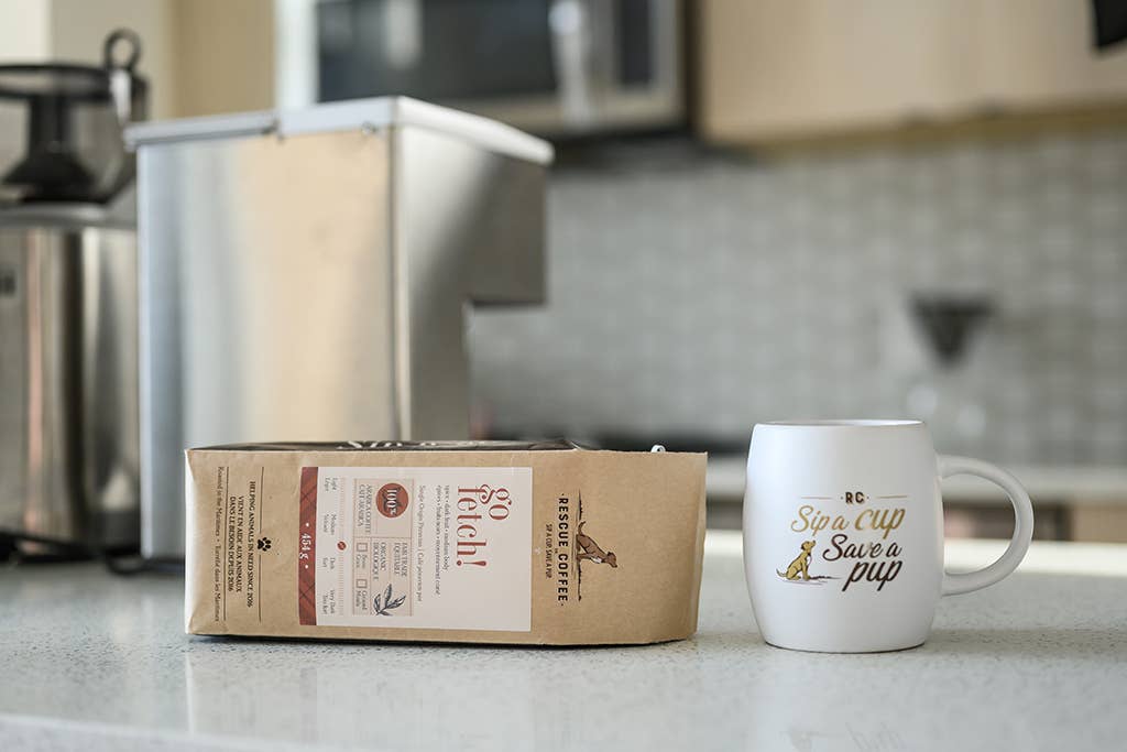 Rescue Coffee Co. - Go Fetch! | Medium-Dark Roast | 1lb Bag | Organic Coffee