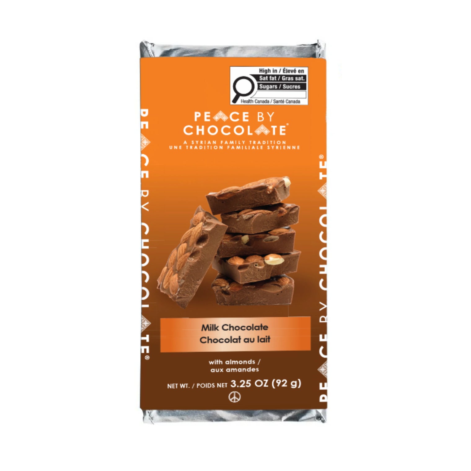 Peace By Chocolate - Milk Chocolate with Almonds