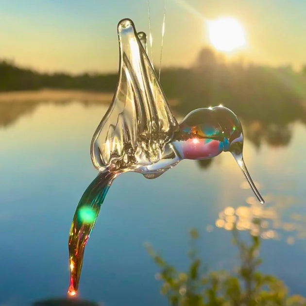 Crystal Hummingbird Suncatcher Ornament