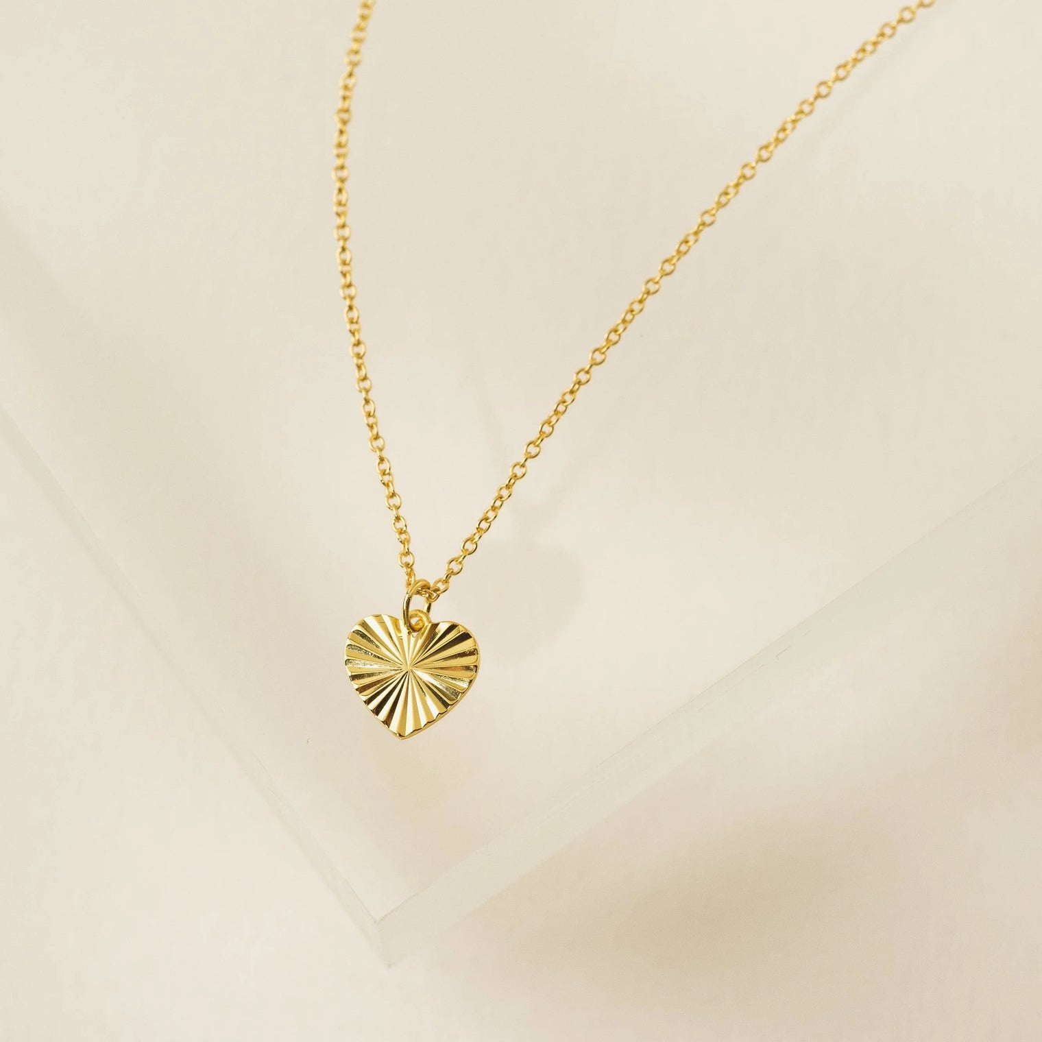 Heart Fluted Necklace