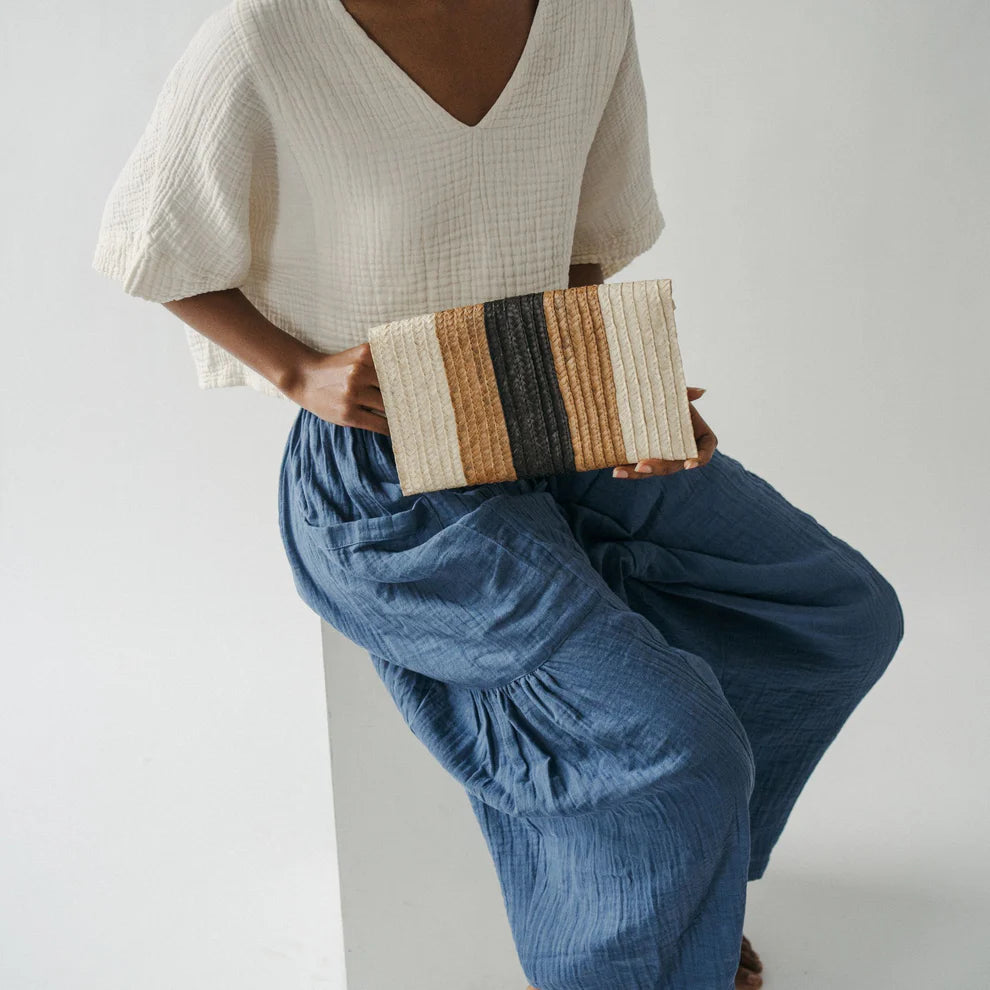 Palm Leaf Clutch