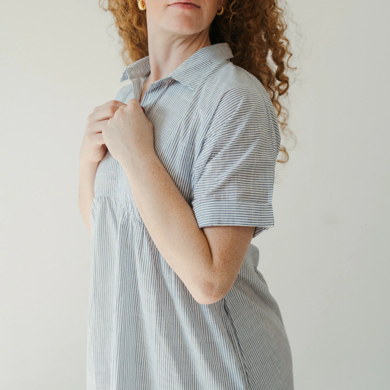 Collared Button Shirt Dress