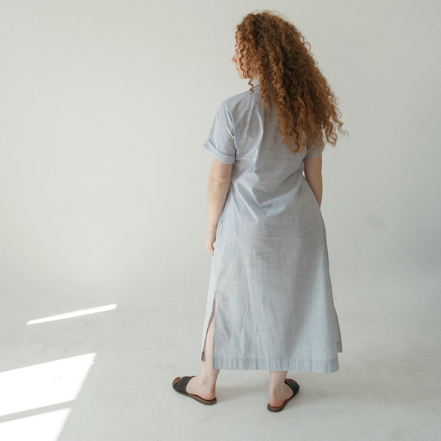 Collared Button Shirt Dress