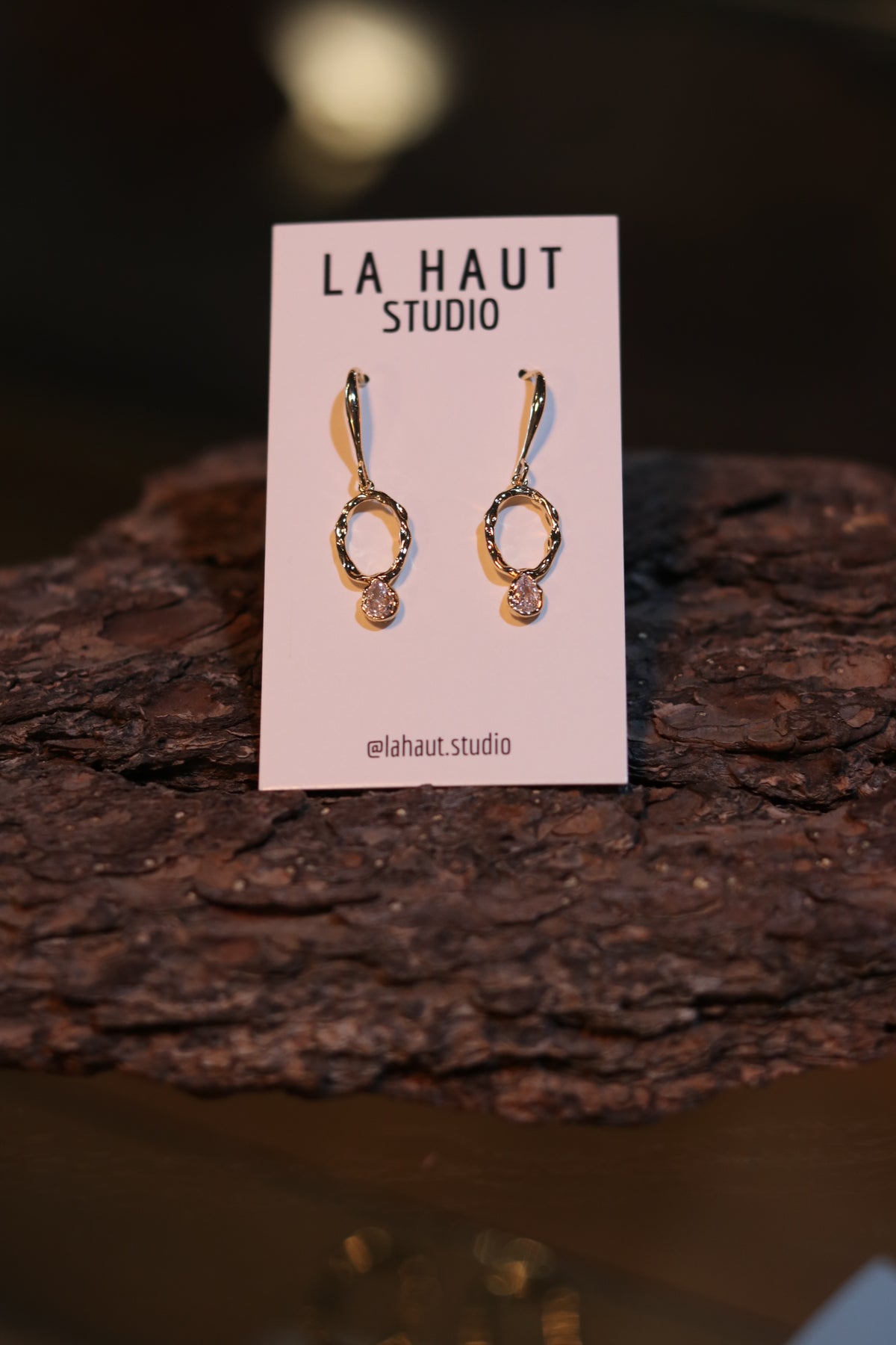 La Haut Studio - Gold Plated Dangle Earrings