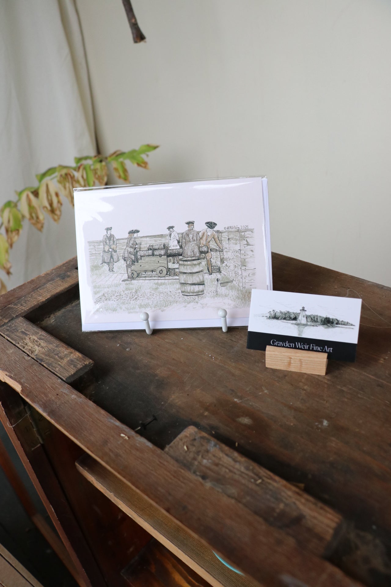 Fortress Of Louisbourg Card - Grayden Weir Art