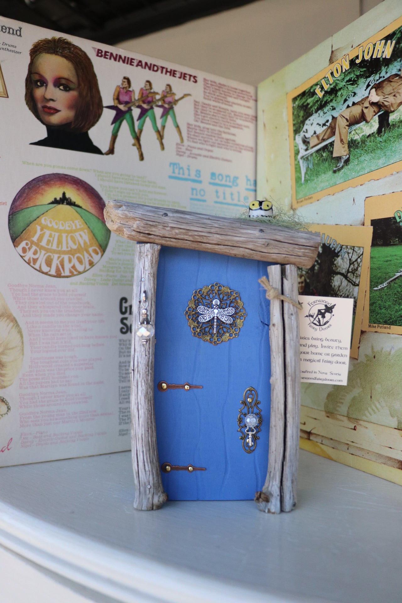 Dragonfly Blue Fairy Door