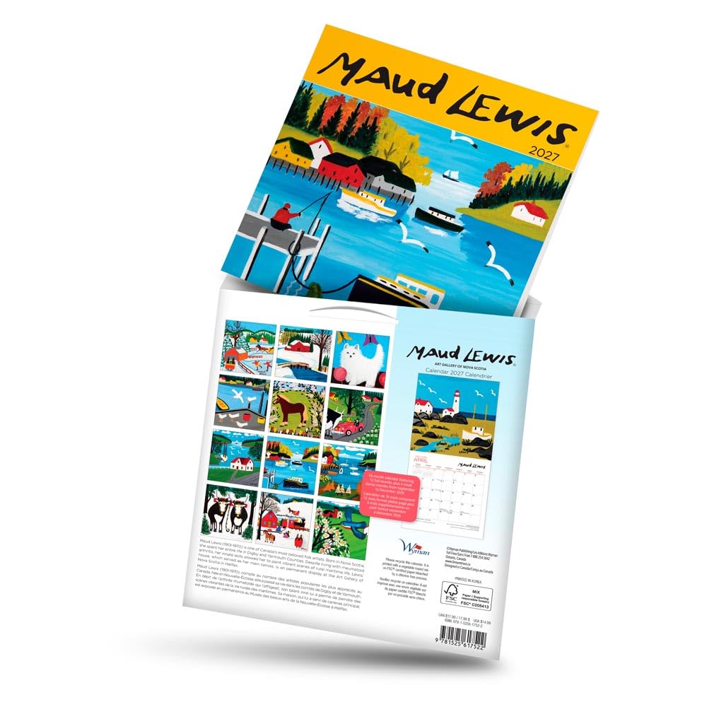 Maud Lewis 16 Month Calendar - Medium