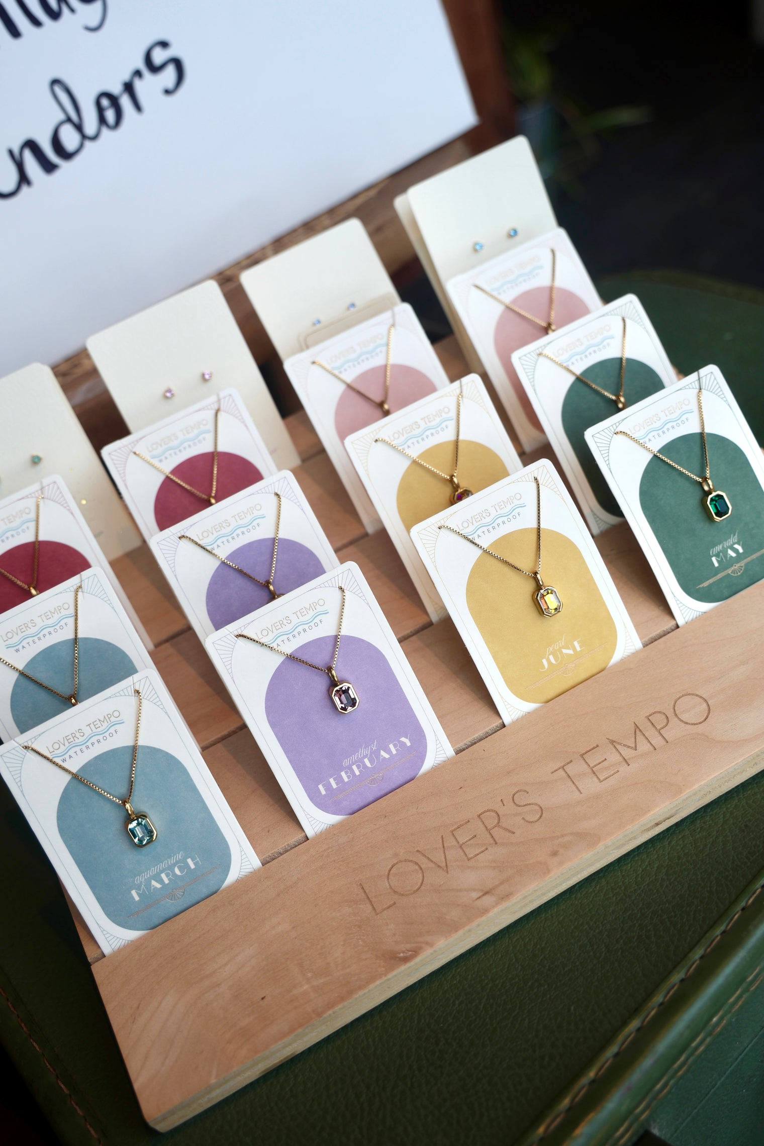 Waterproof Birthstone Necklace