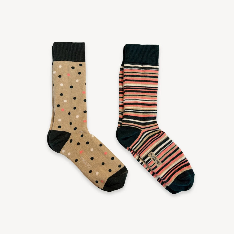 Stripes and Dots Pima Socks