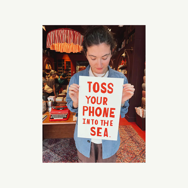 Toss Your Phone Into The Sea Poster
