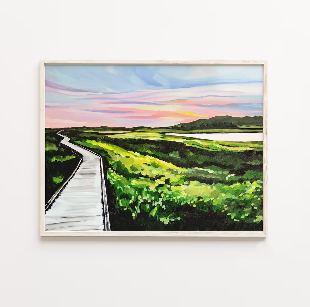 Lyndsay Hubley Art - Conrad's Beach Horizontal Print