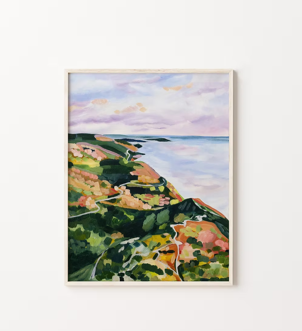 Lyndsay Hubley Art - Skyline Trail Vertical Art Print & Card