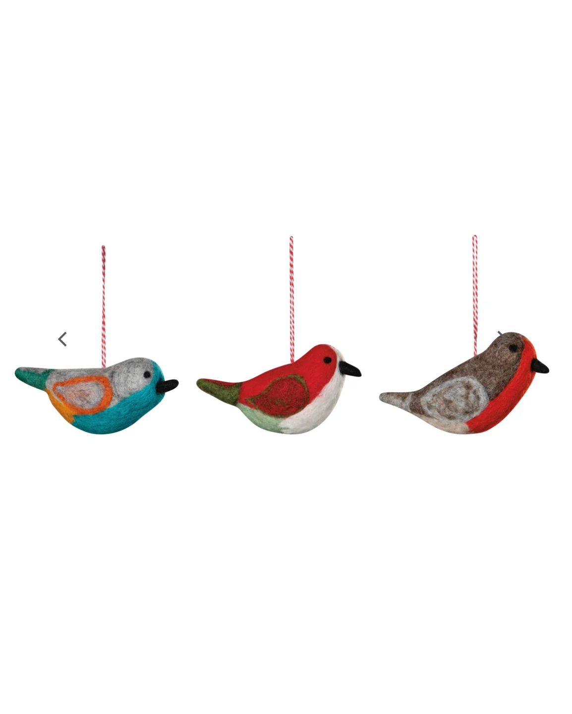 Bird Felt Christmas Tree Ornaments