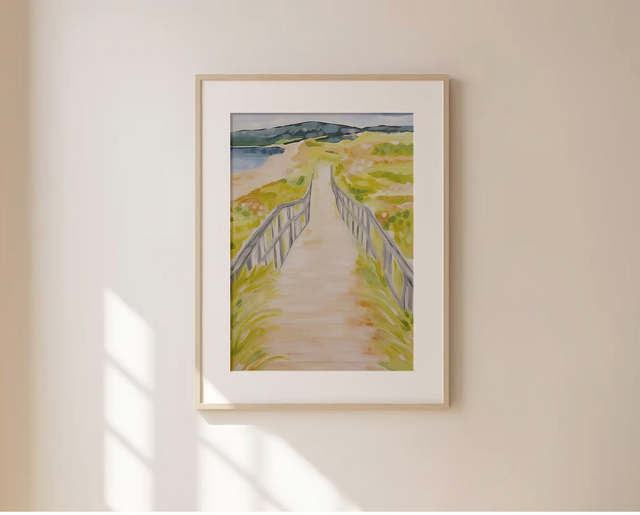 Lyndsay Hubley Art - Inverness Beach Boardwalk