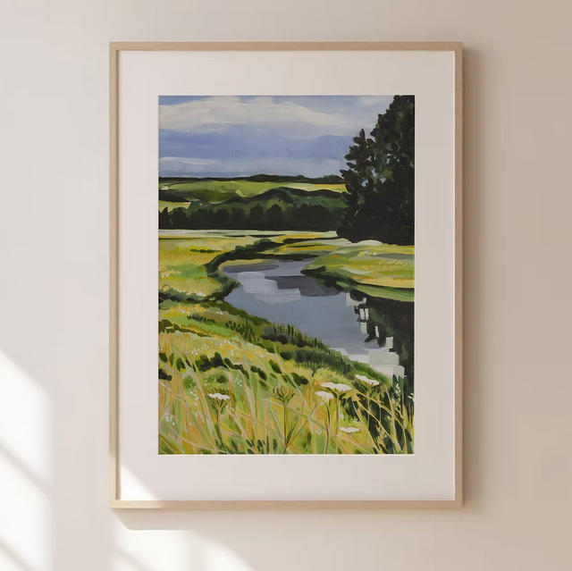 Lyndsay Hubley Art - Summertime in Little Mabou Vertical Art Print