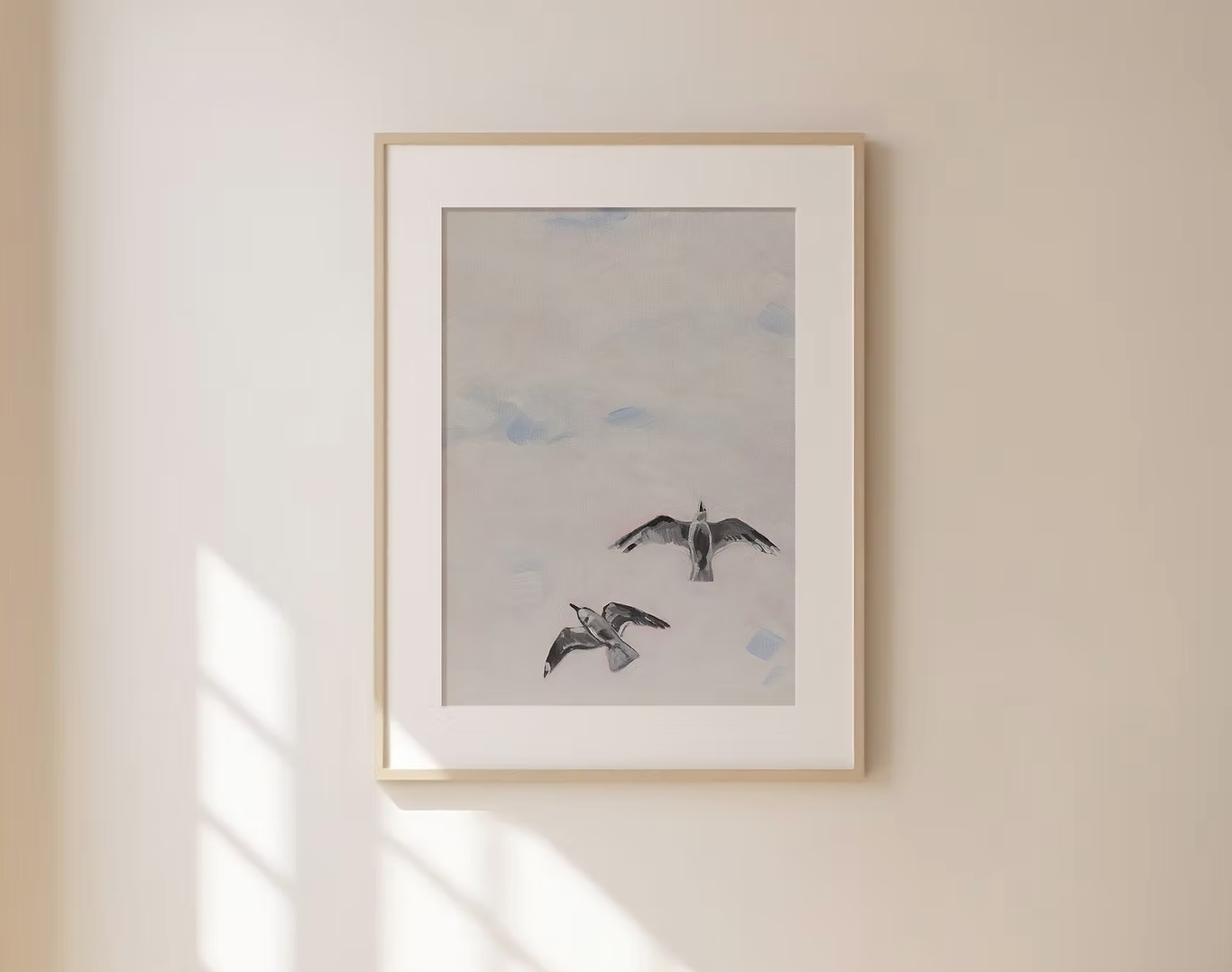 Lyndsay Hubley Art - Seagulls Vertical Art Print