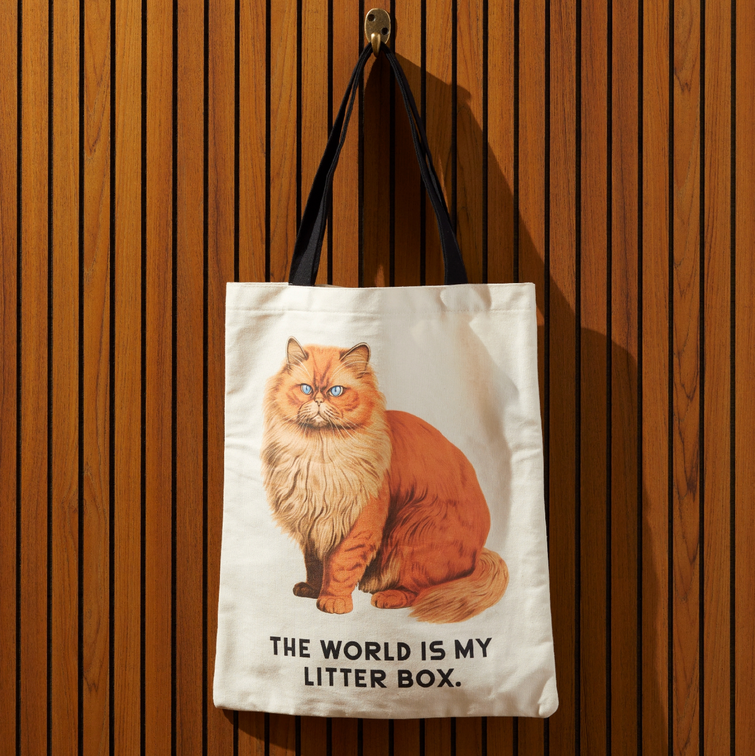 The world is My Litter Box Tote