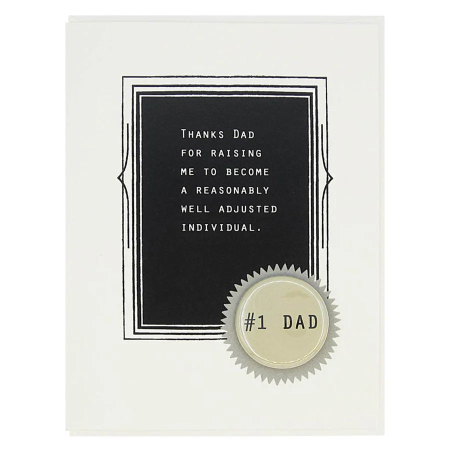 #1 Dad Card and Pin