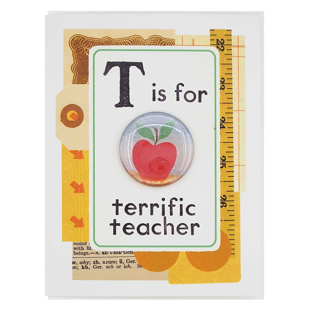 Regional Assembly of Text - Terrific Teacher Card & Pin