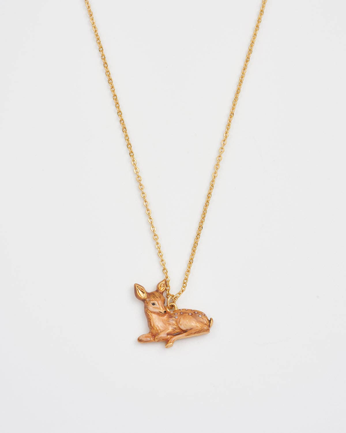 Fable England - Resting Fawn Gold Chain Necklace