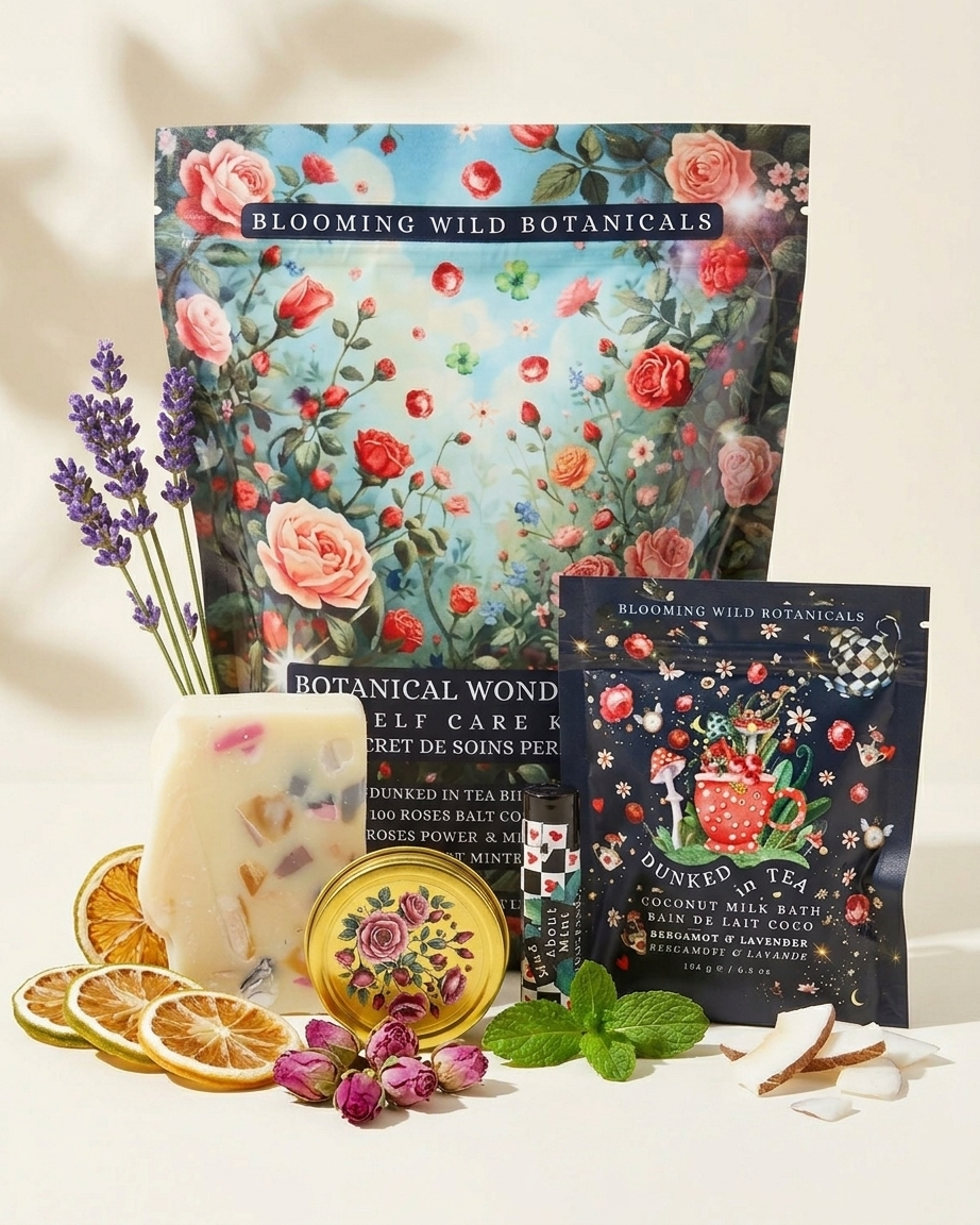 Blooming Wild Botanicals - Botanical Wonderland Self Care Kit | 4 Piece Gift Pack
