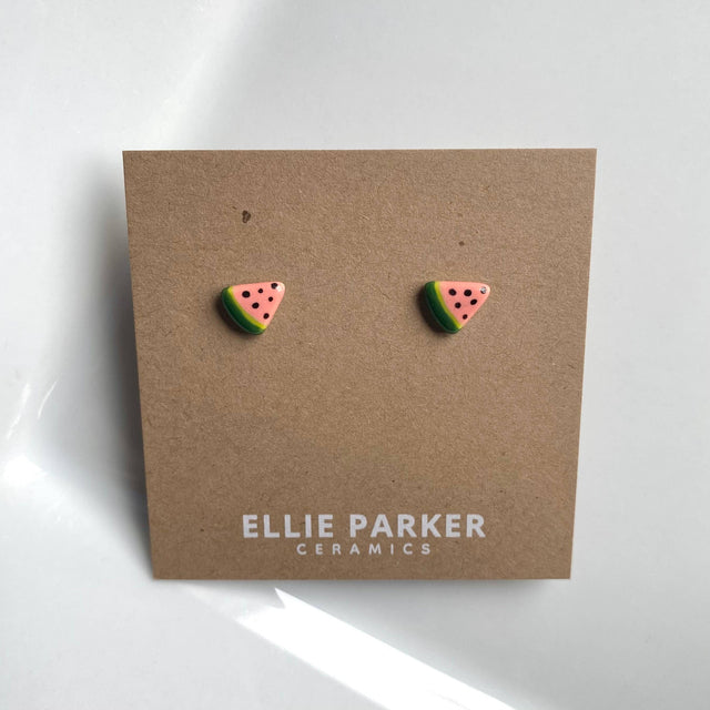 Ellie Parker Ceramics - Watermelon Earring Ceramic Stud